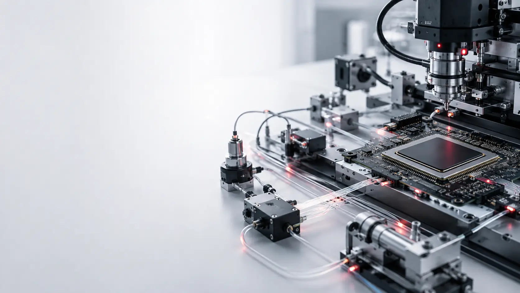 Precision machines, sensors and a semiconductor processor