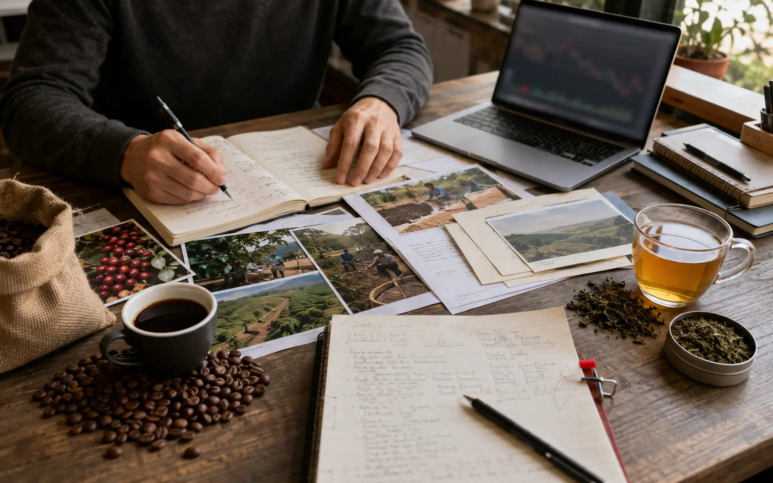 Coffee, tea and agricultural supply-chain research materials