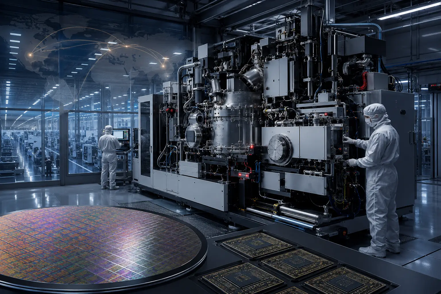 Advanced semiconductor manufacturing equipment used to produce leading-edge chips